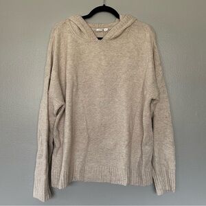 GAP Cozy Hoodie Sweater Oatmeal Heather Sz XL